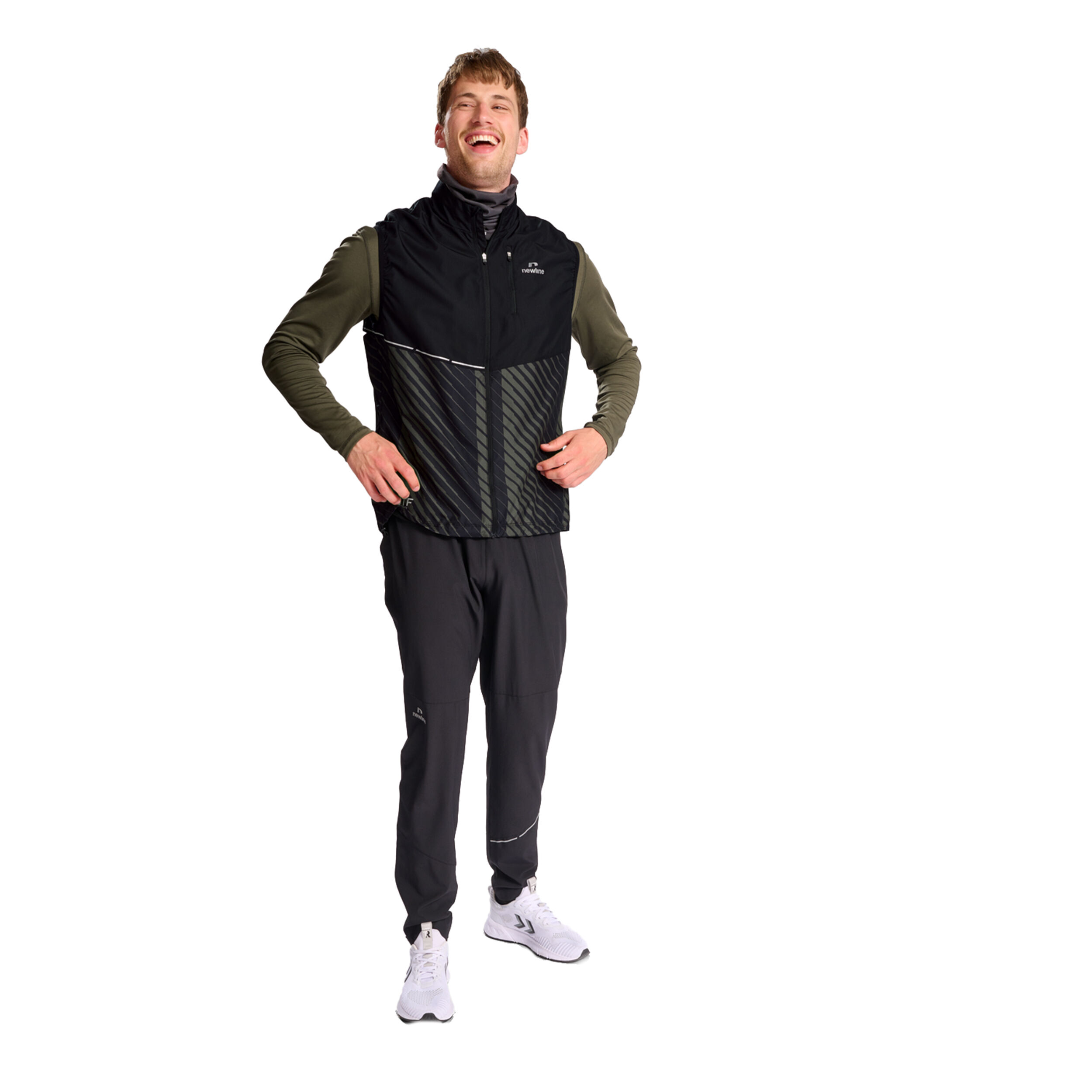 Pace Laufweste Herren - Schwarz, Beige