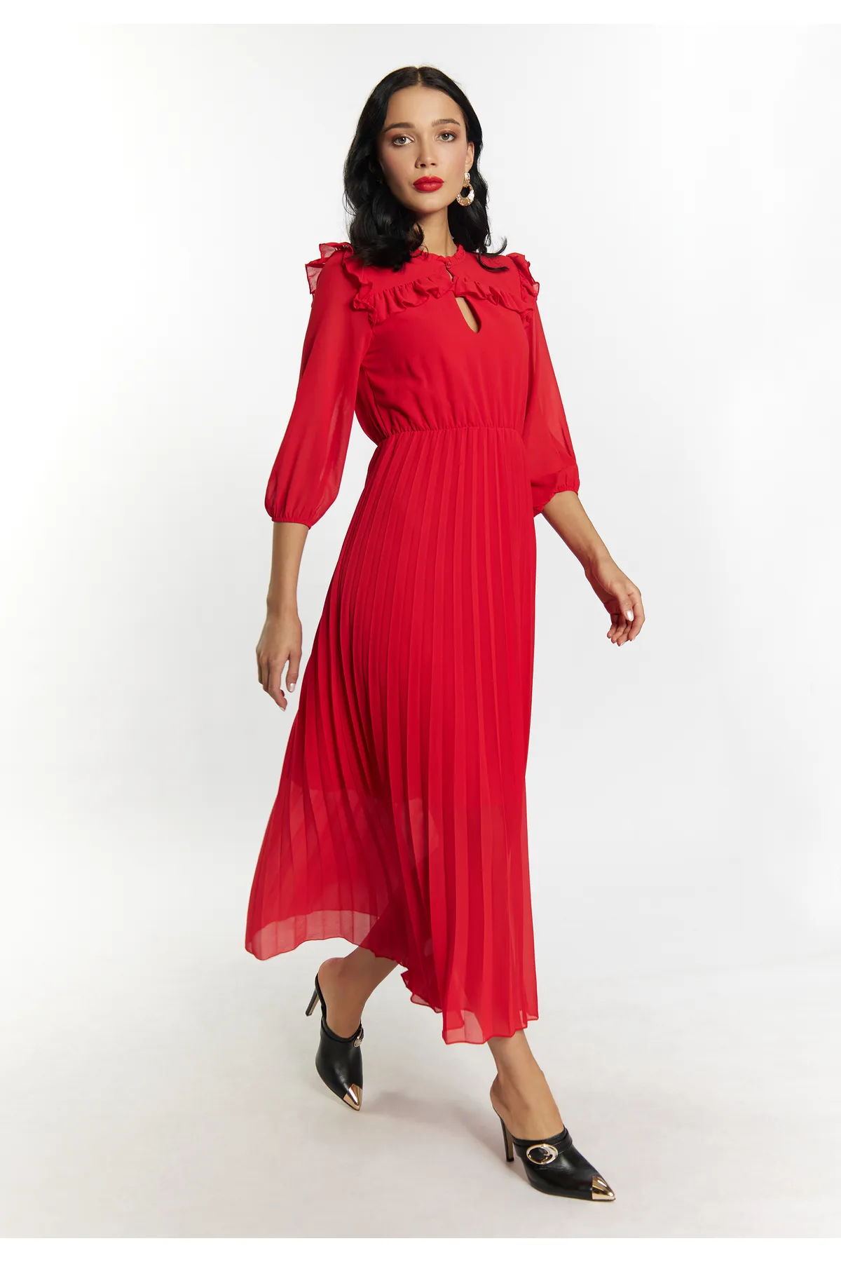 Faina  Kleid - Rot - Basic