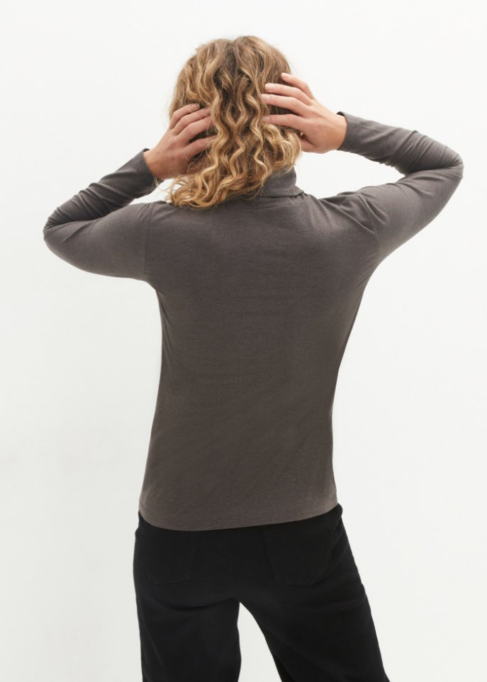 Langarmshirt mit Rollkragen (2er Pack)