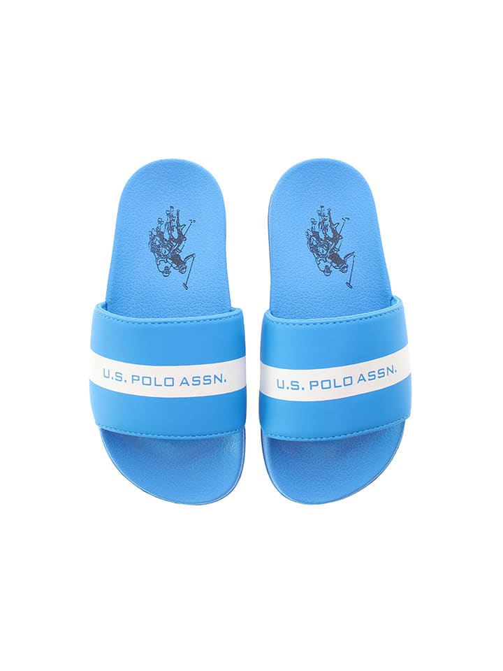 U.S. Polo Assn. Pantoletten in Blau günstig kaufen