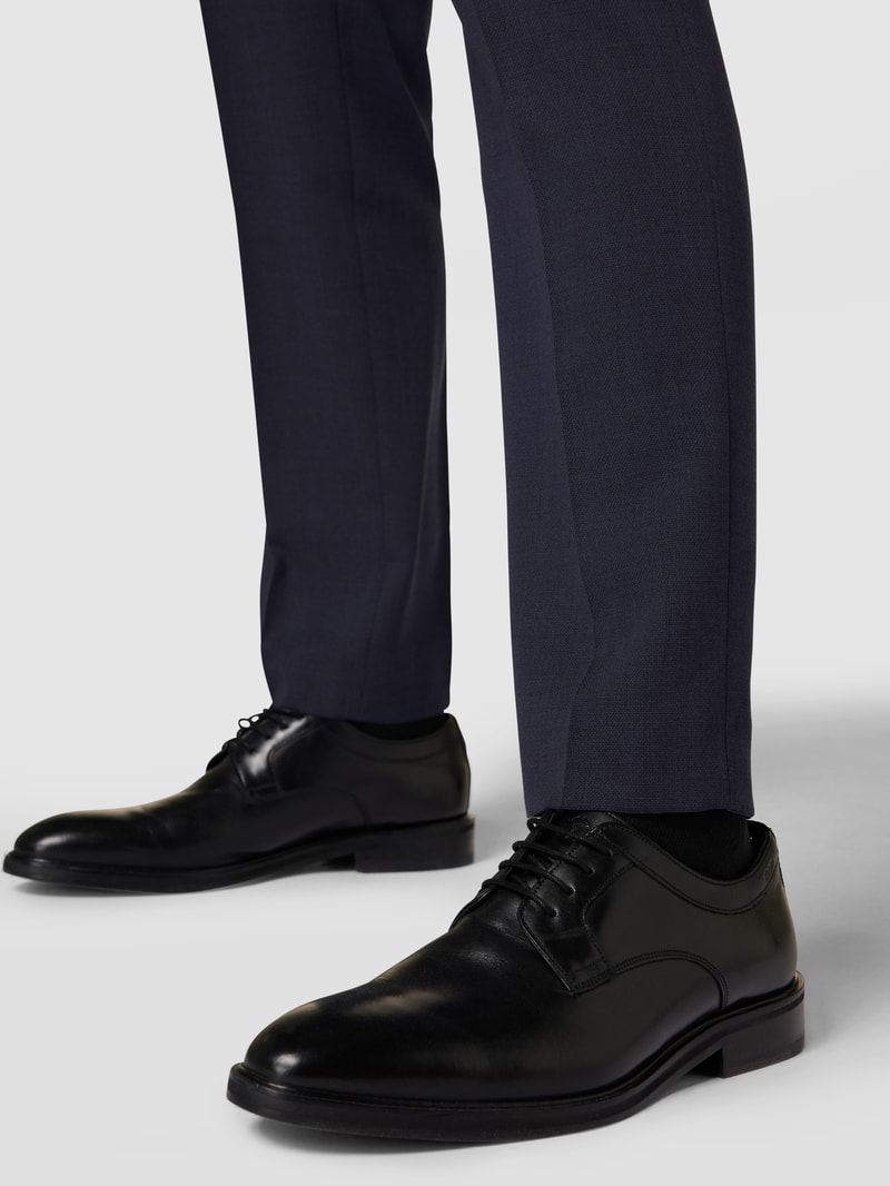 Regular Fit Hose aus Schurwoll-Mix mit Stretch-Anteil Modell 'Enrico' in schwarz