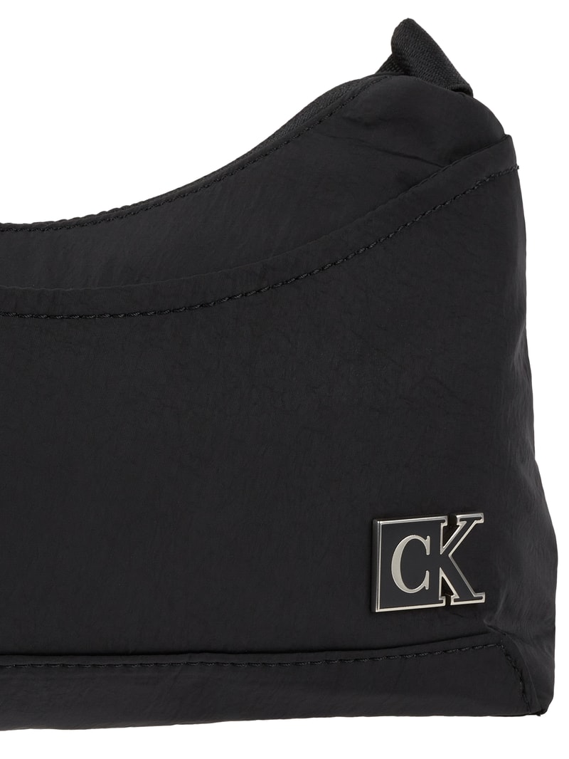 Crossbody Bag mit Logo in schwarz