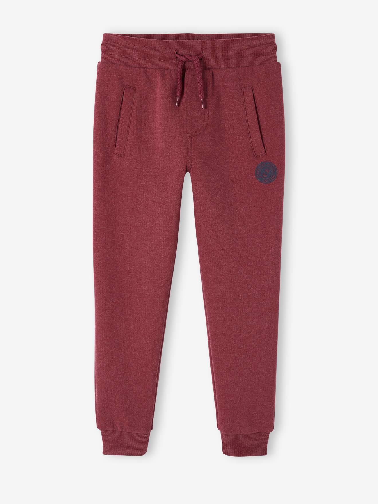 Pantalon jogging Basics garçon en molleton dark bleu ardoise