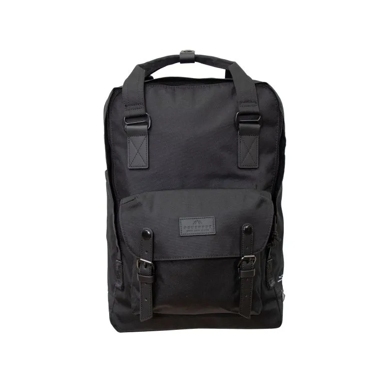 Doughnut Macaroon Large Reborn Black Backpack - black
