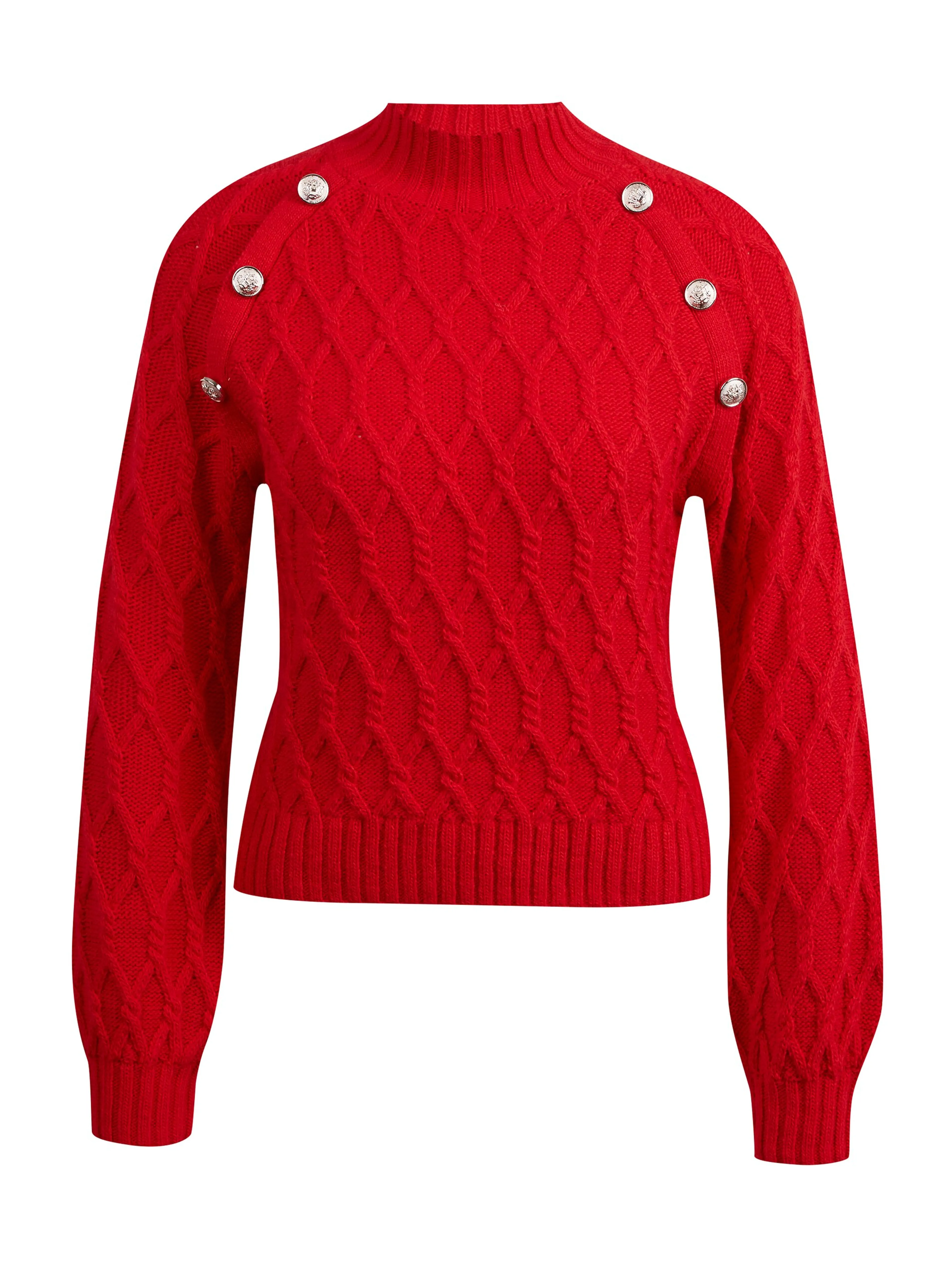 Rote Damen Strickjacke ORSAY