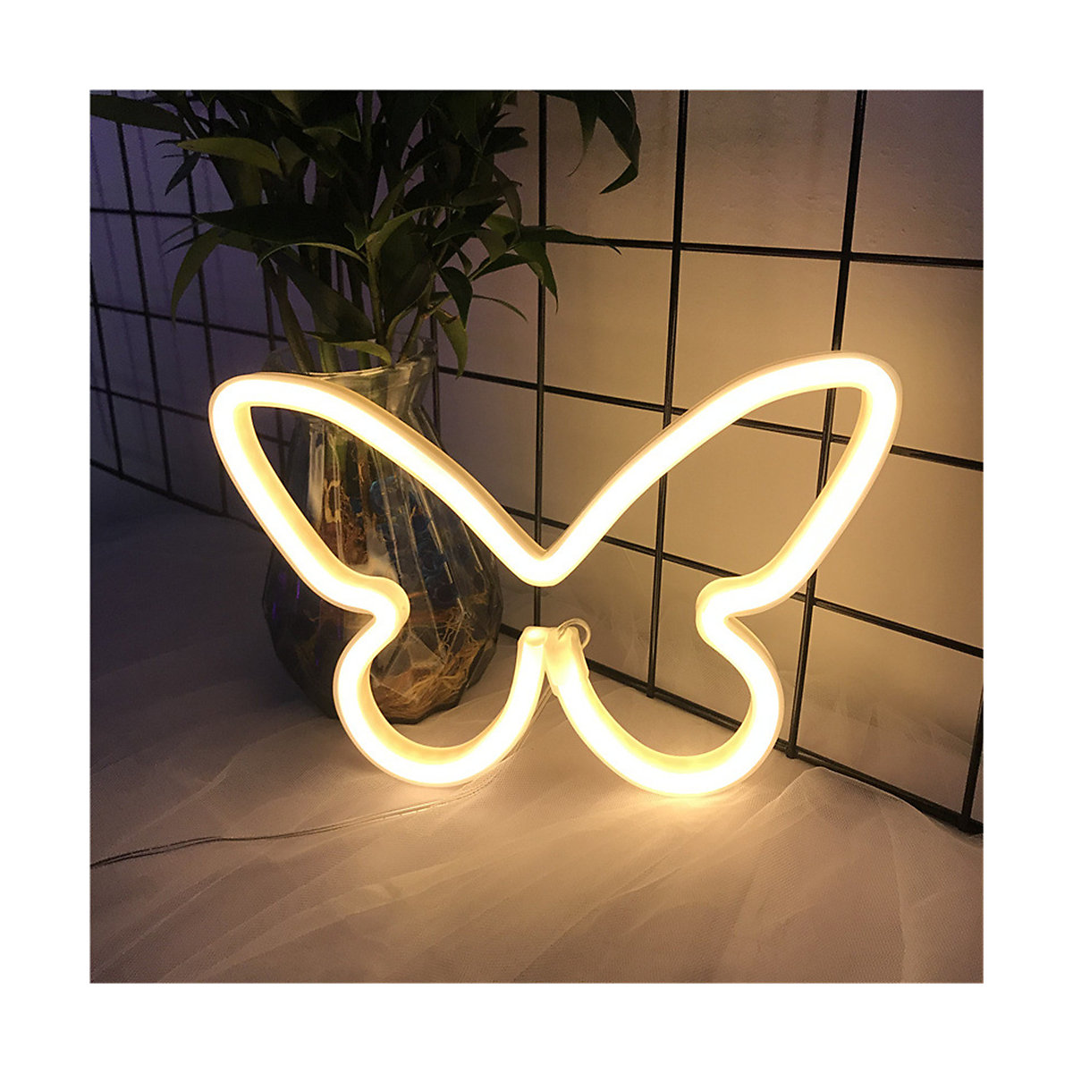 LED Neon Schild Lichter Schmetterling Nachtlichter für Kinder