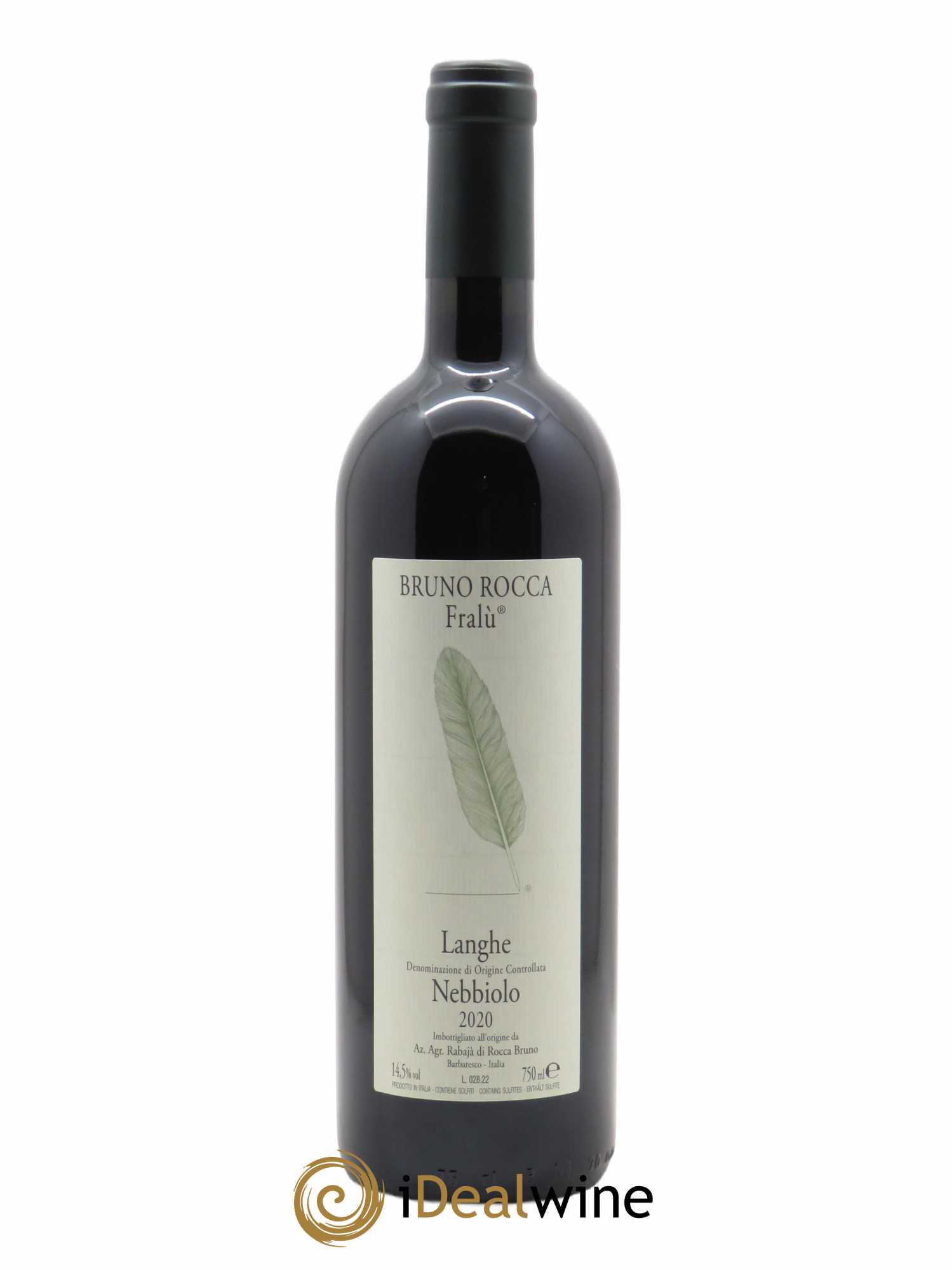 Langhe DOC Fralù Bruno Rocca  2020 - Lot de 1 Bouteille