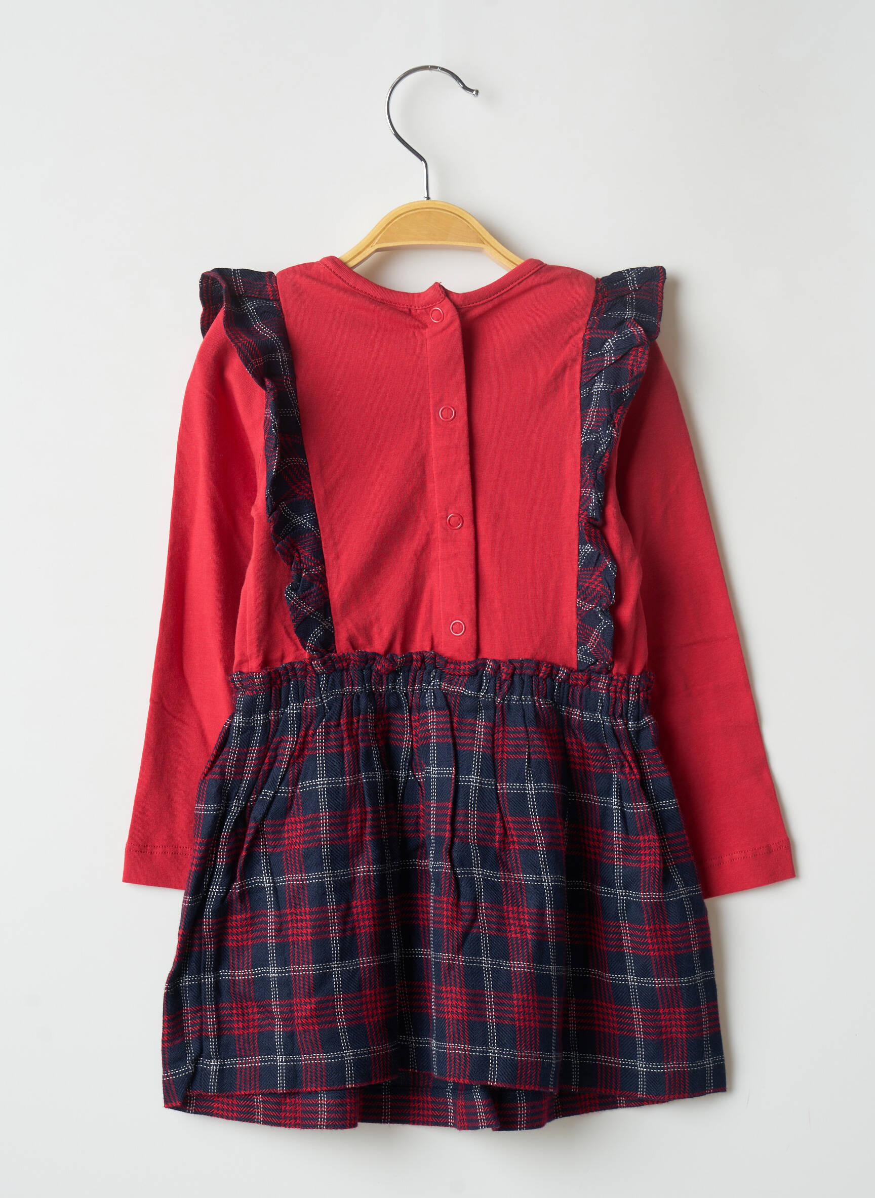 3 Pommes Robes Mi Longues Fille couleur rouge