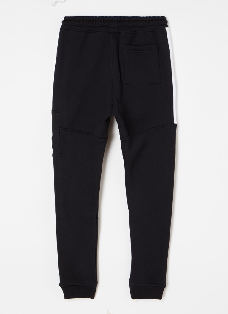 Black Bananas Tapered fit sweatpants with logo and zip pockets