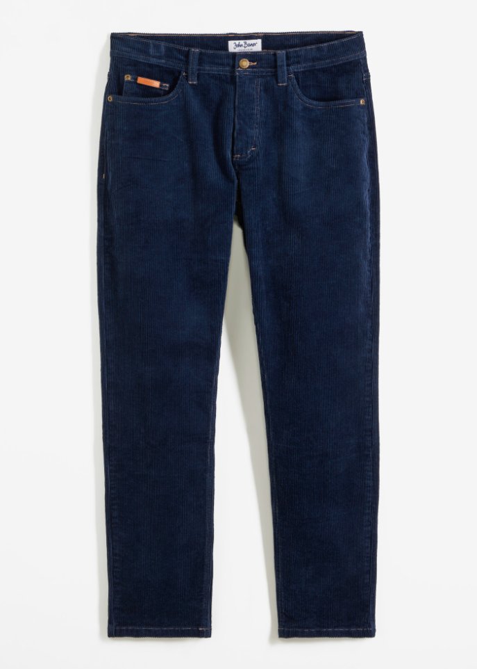 Regular Fit Stretch-Cordhose, Straight