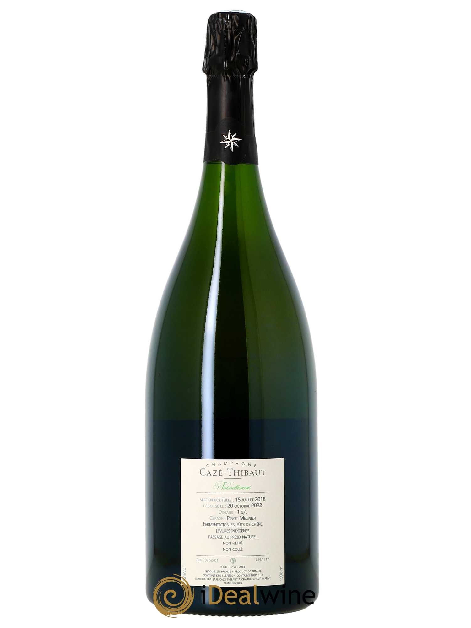 Naturellement Extra Brut Cazé Thibaut  2017 - Lot de 1 Magnum