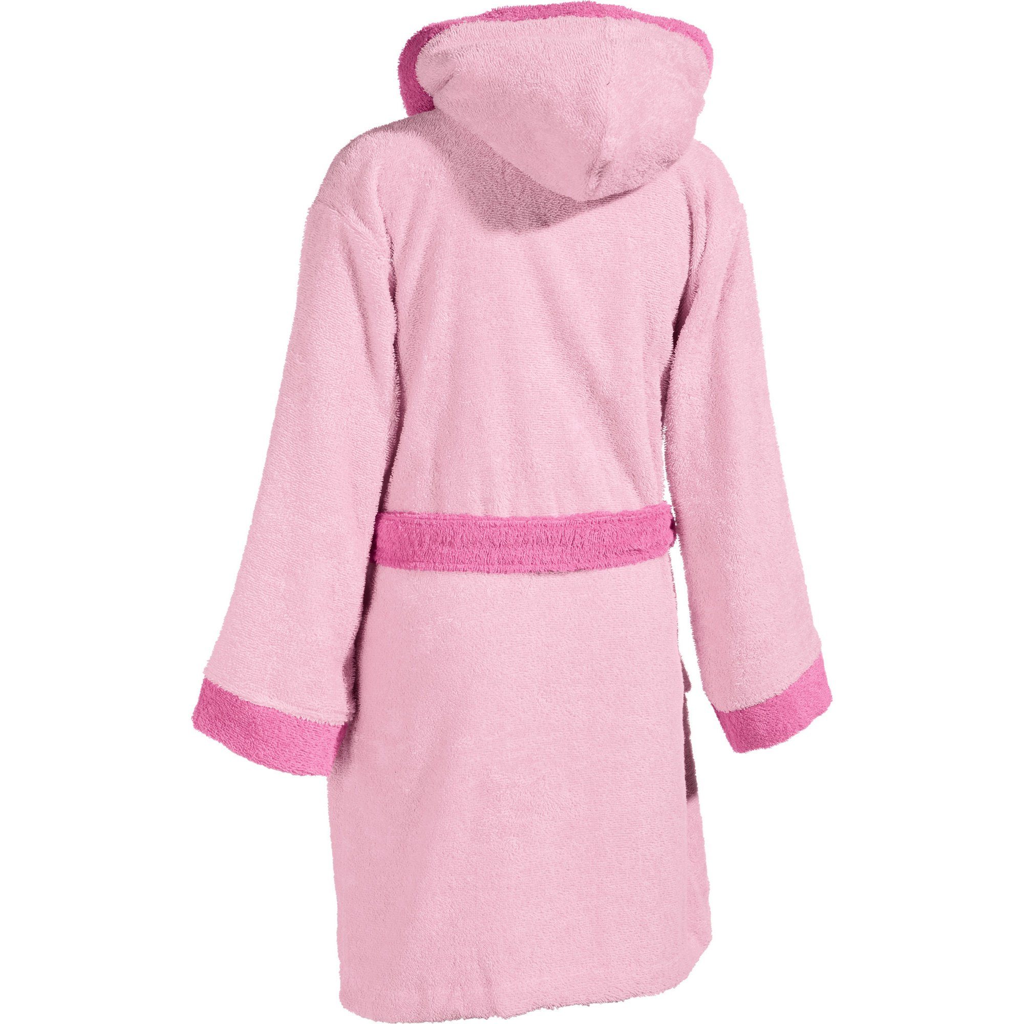Erwin Müller Kinderbademantel Kinder-Bademantel mit Kapuze, Rückenlänge: 65 cm, Frottier, mit Kapuze, default, Walk-Frottier Uni, Motiv: Prinzessin
