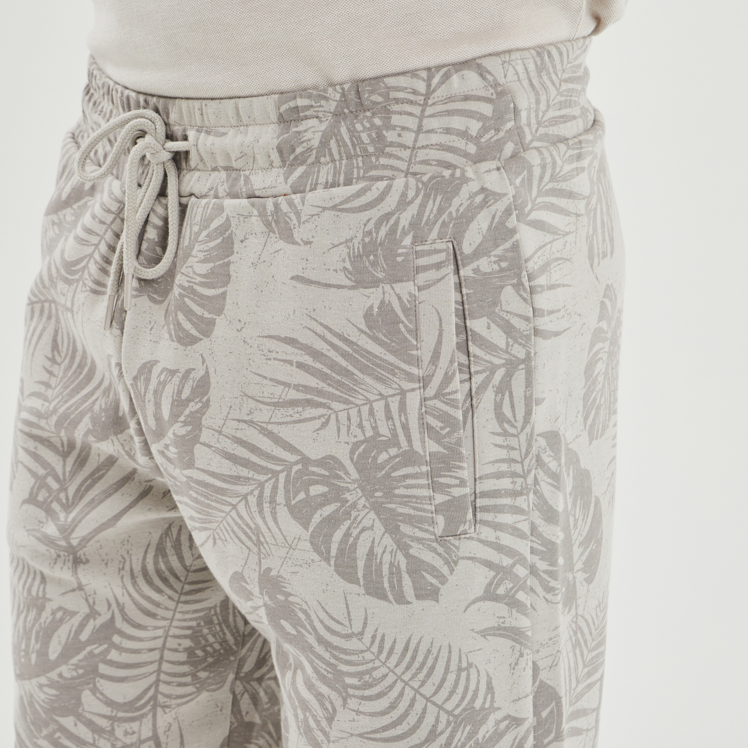 Jogging-Short droit à coulisse beige homme | La Halle