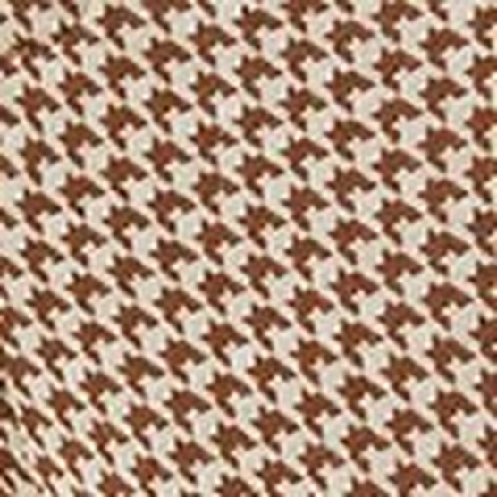Schmale elastische Hose mit Hahnentritt-Print
