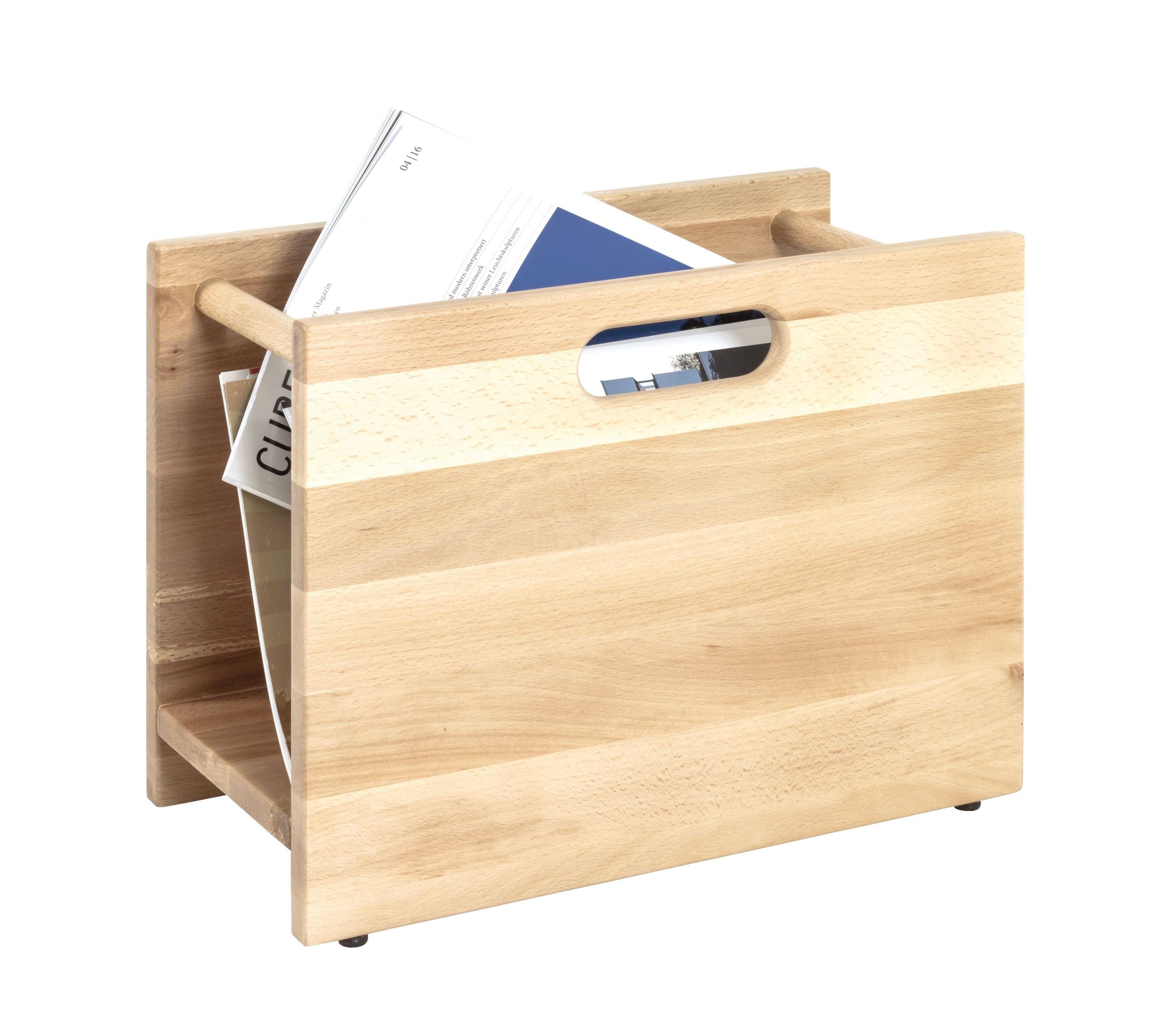 HAKU Zeitungsständer Zeitungsständer, HAKU Möbel Zeitungsständer (BHT 40x30x21 cm) BHT 40x30x21 cm beige