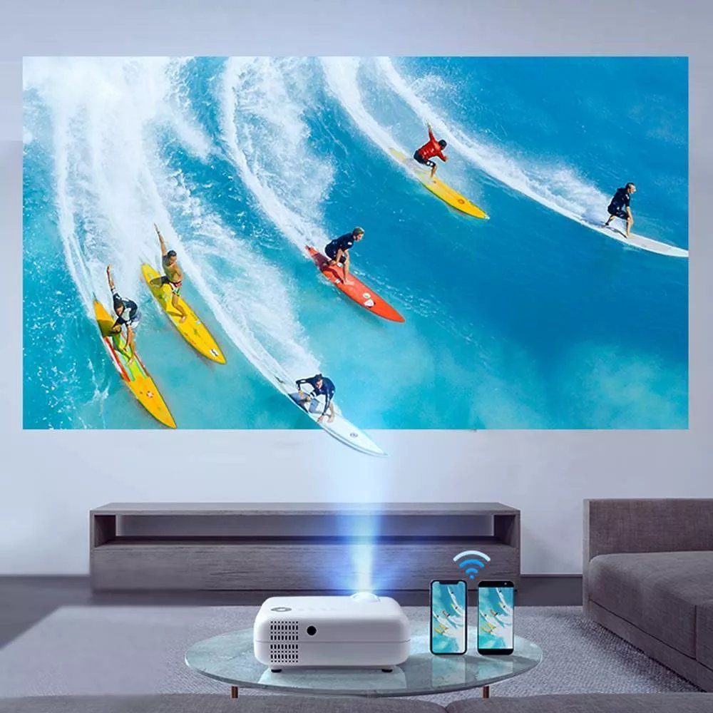 VANKYO Leisure D30TX Beamer (5000 lm, 1280*720 px, VANKYO Leisure D30T WLAN native 720P 5000lm 5000:1 LCD-beamer)