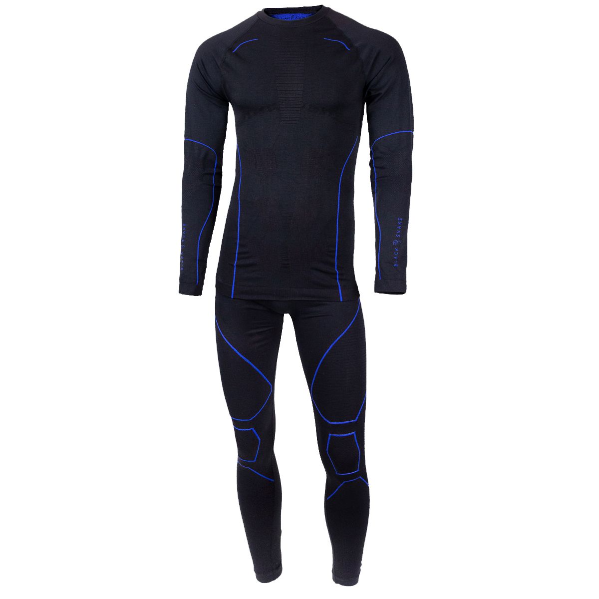 Black Snake Blue Herren Seamless Funktionsunterwäsche Set