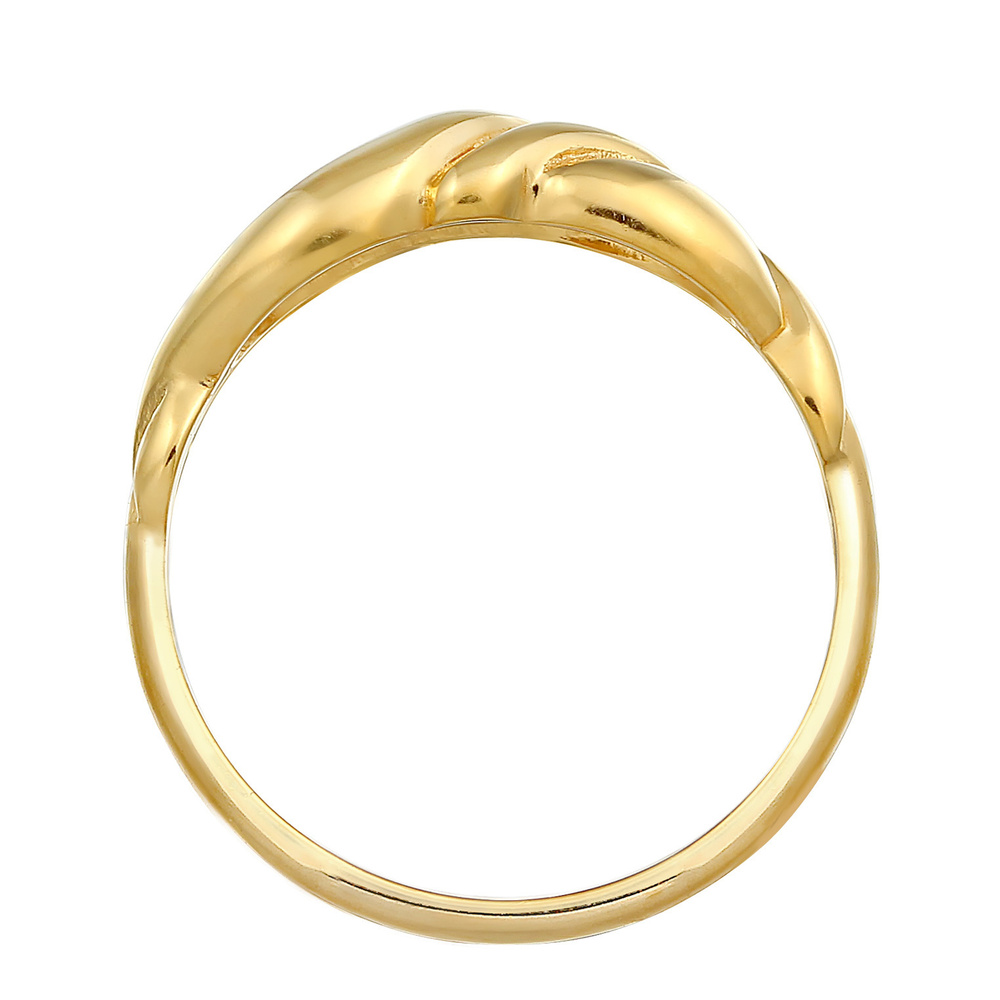 Elli Elli Bague Blogueur tendance Ladies Knot Curved Boho Style en argent sterling 925 Bague