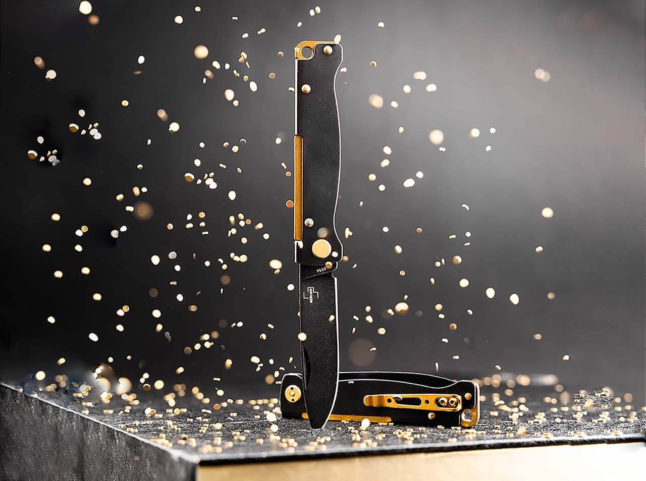 Atlas Black Stonewash Brass