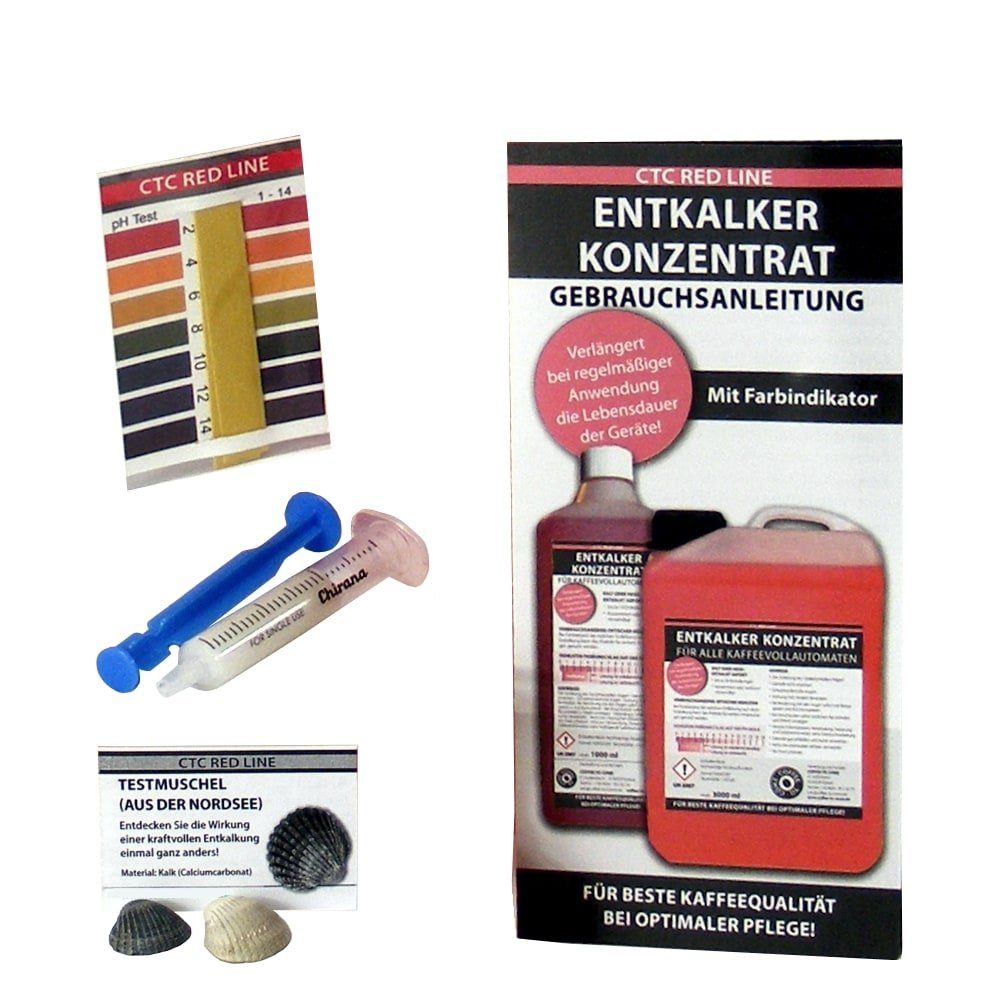 CTC RED LINE 5L Entkalker Konzentrat mit Farbindikator für Kaffeevollautomaten Entkalker