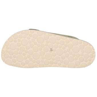 Genuins Hawaii Velour Pantolette in grün