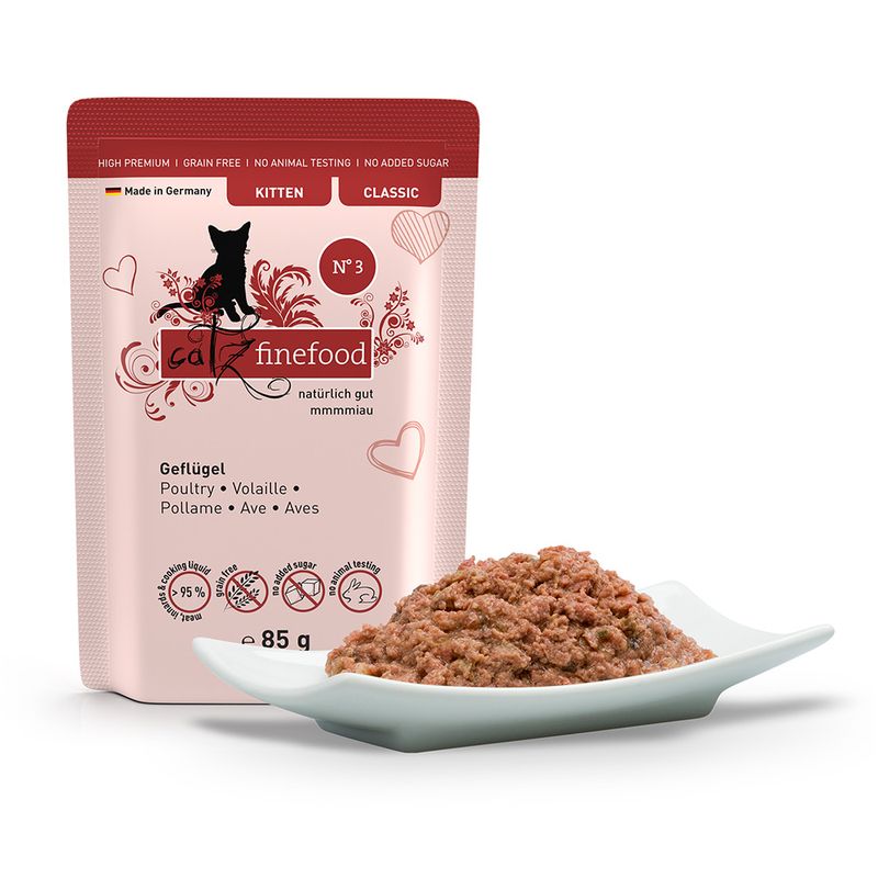 Sparpaket catz finefood Kitten 24 x 85 g zu TOP-Preisen | bitiba