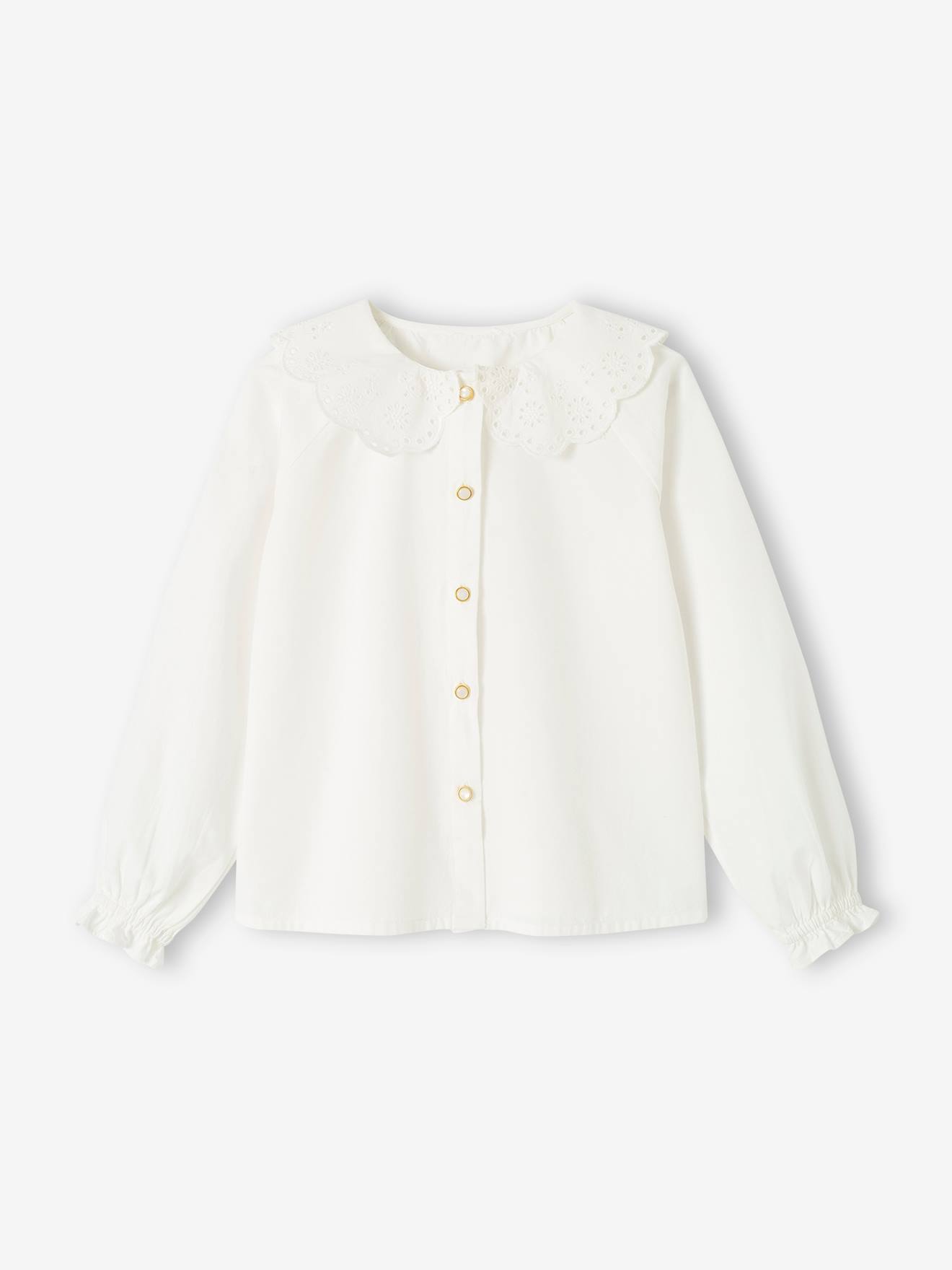 Vertbaudet Mädchen Bluse - wollweiß