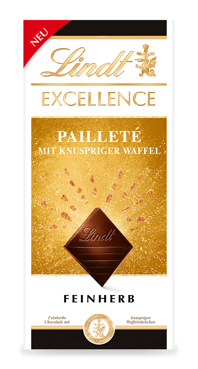 EXCELLENCE Pailleté mit knuspriger Waffel, 100g