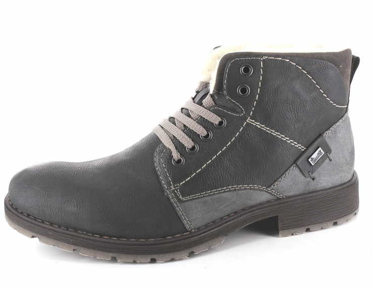 RIEKER Schnür-Stiefeletten grau