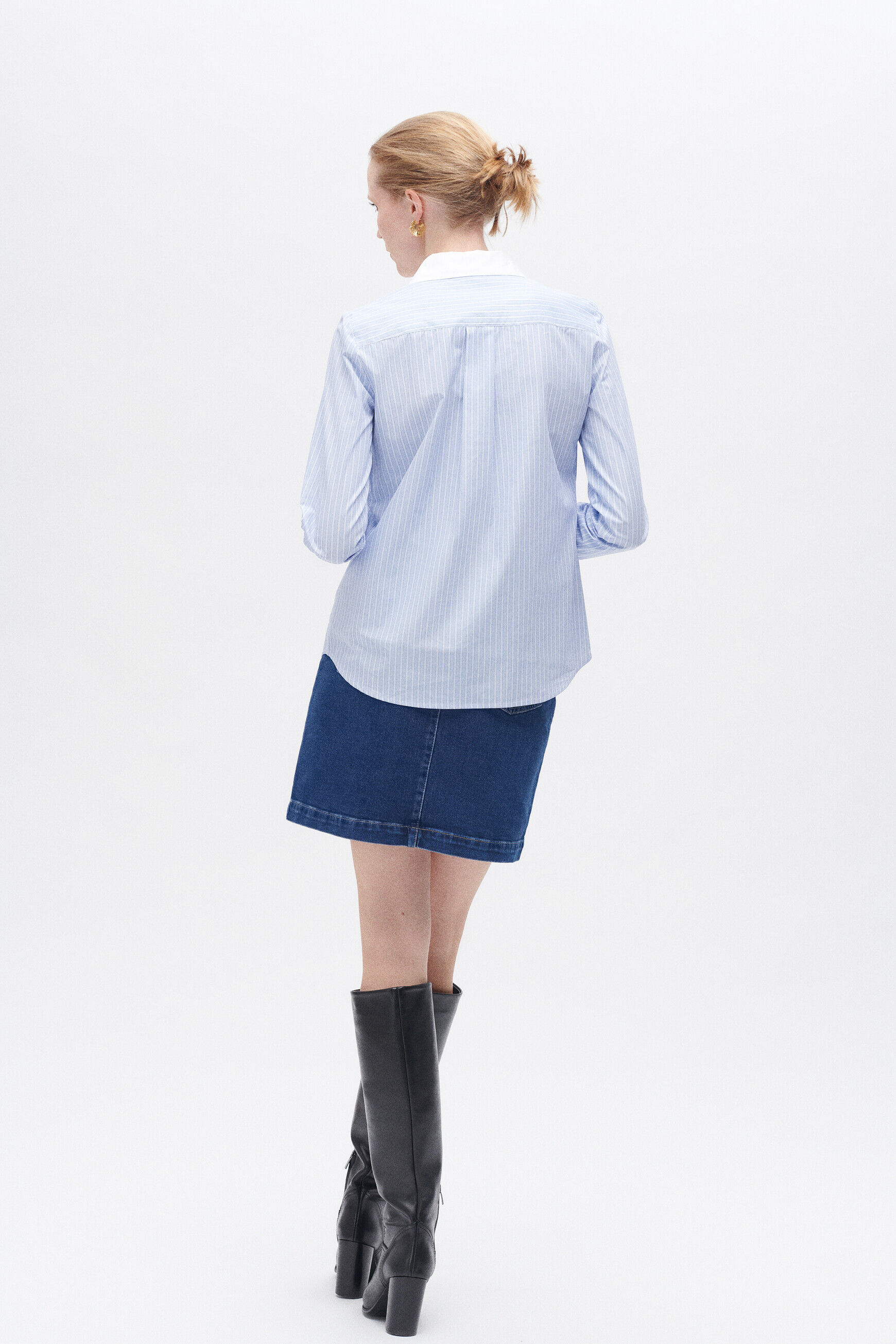 Chemisier cessica denim stone femme