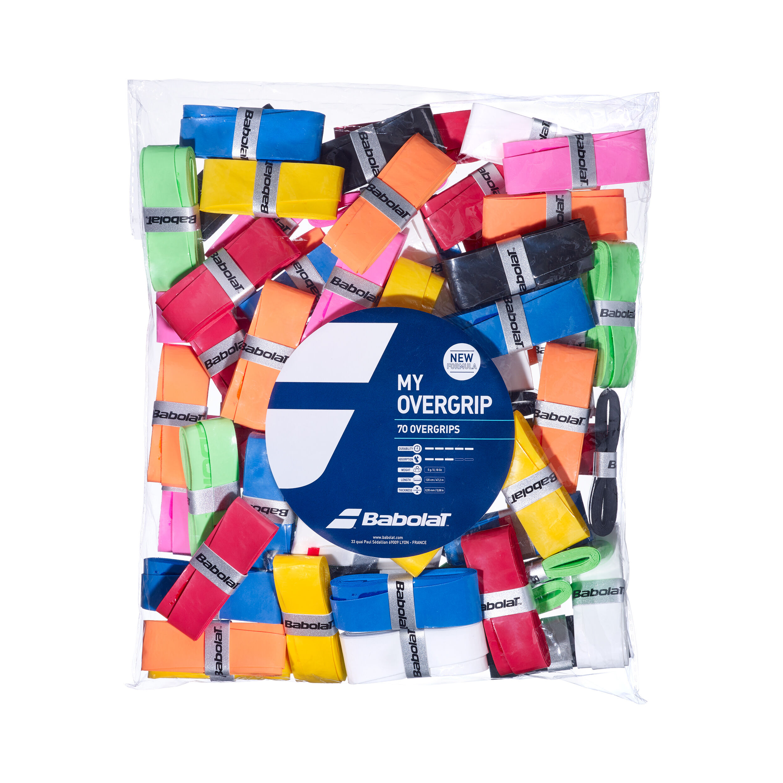 My Overgrip Refill Bag 70er Pack - Mehrfarbig