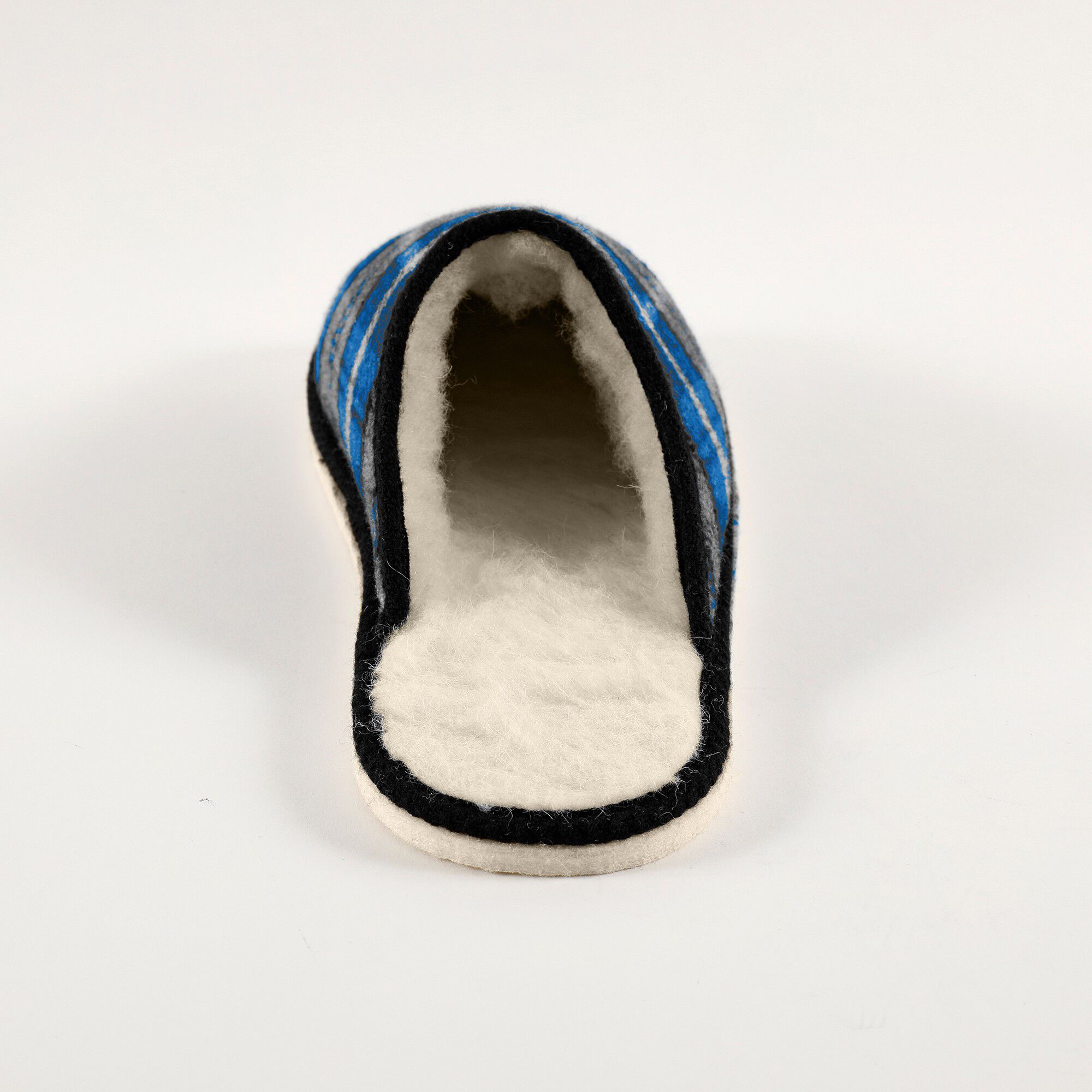 Mules homme silencieuses fourrées laine