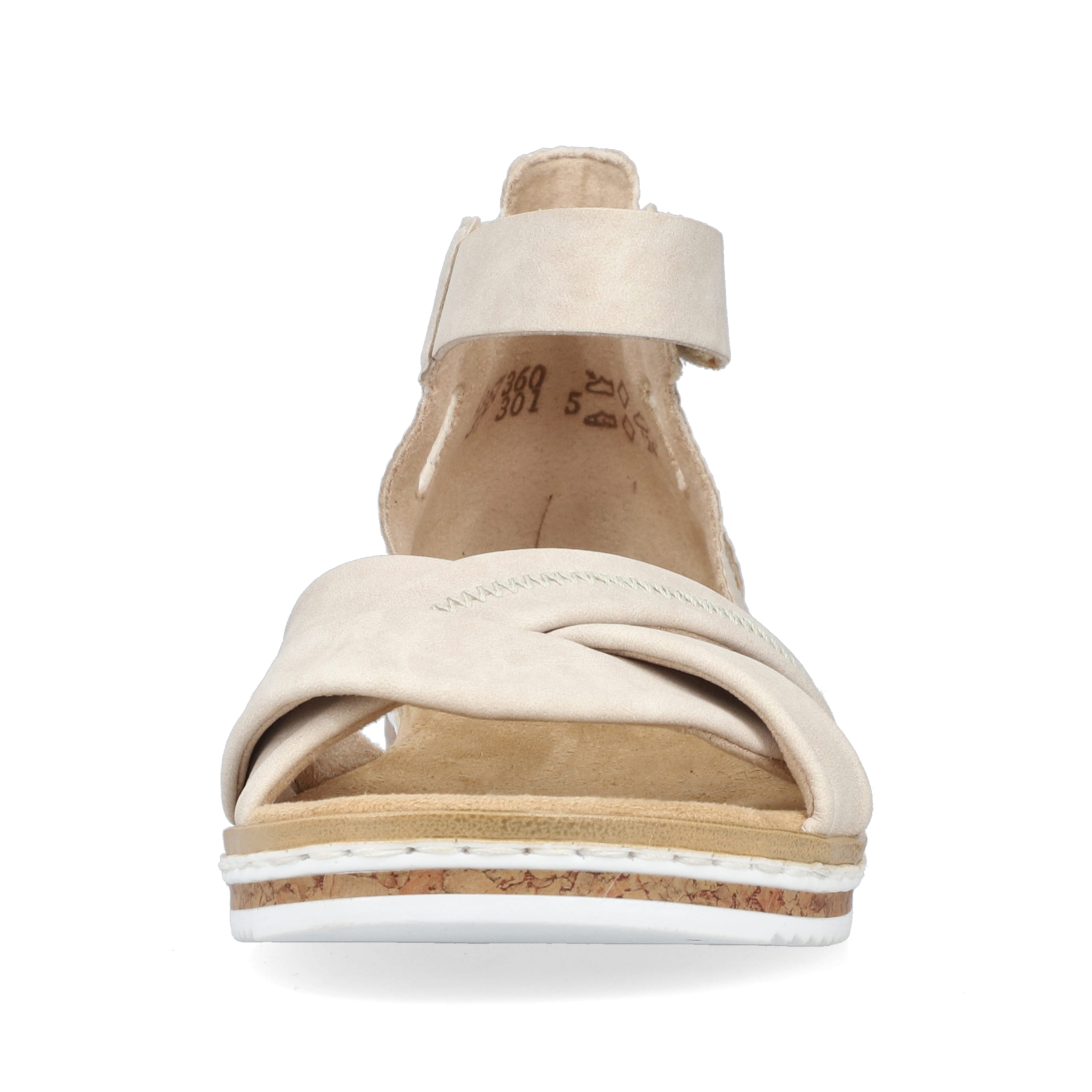 Rieker Damen Keilsandaletten hellbeige