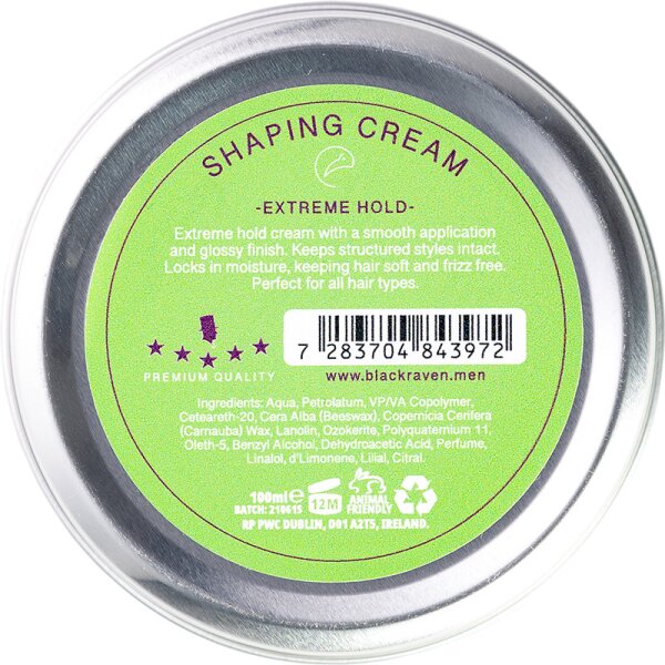 Black Raven Shaping Cream Haarcreme