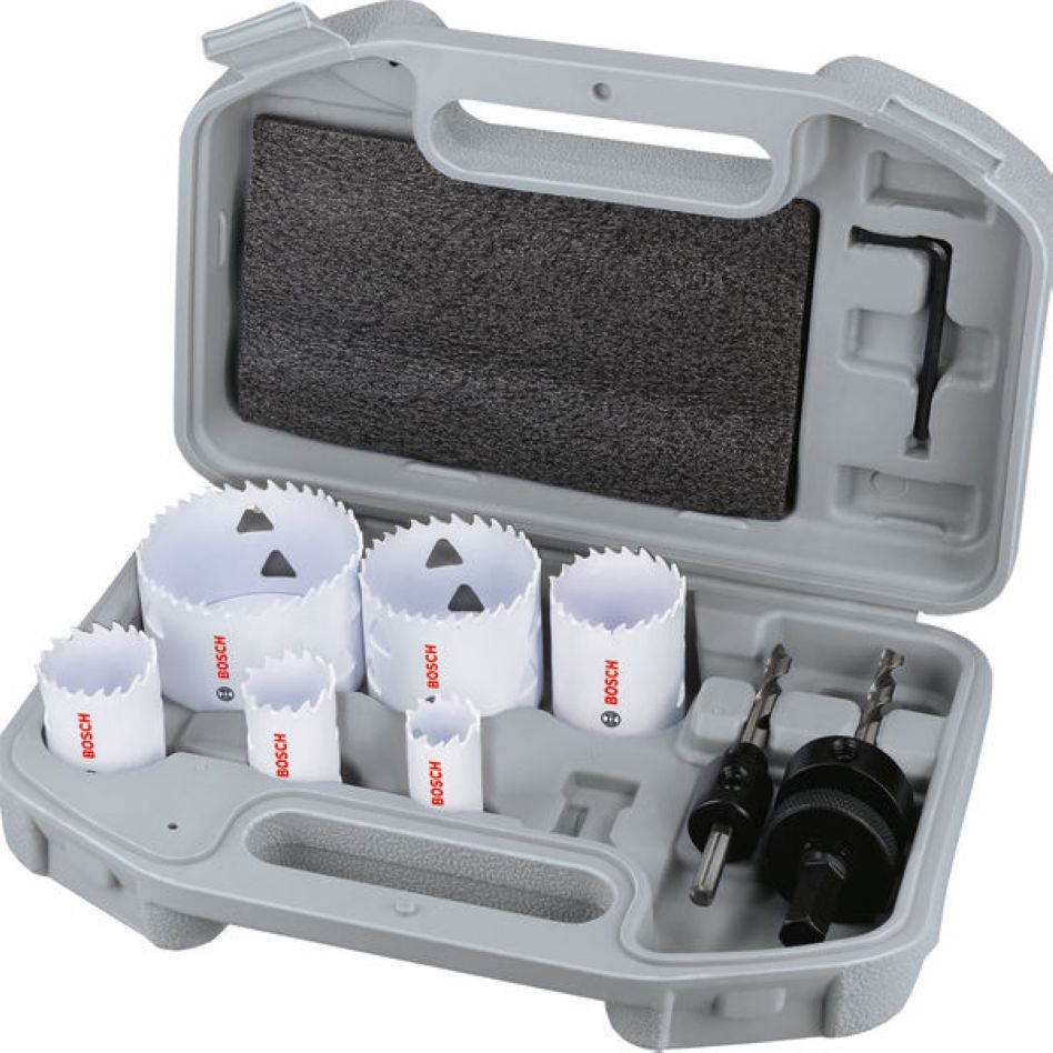Set carotă Bosch Blue Accessories 2608594613 20/25/32/38/51/64 mm, 9 piese