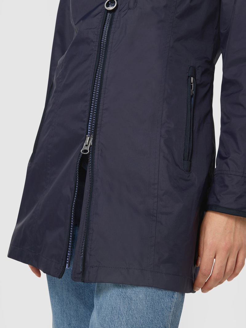 Funktionsjacke mit Kapuze Modell 'Westside' in marineblau
