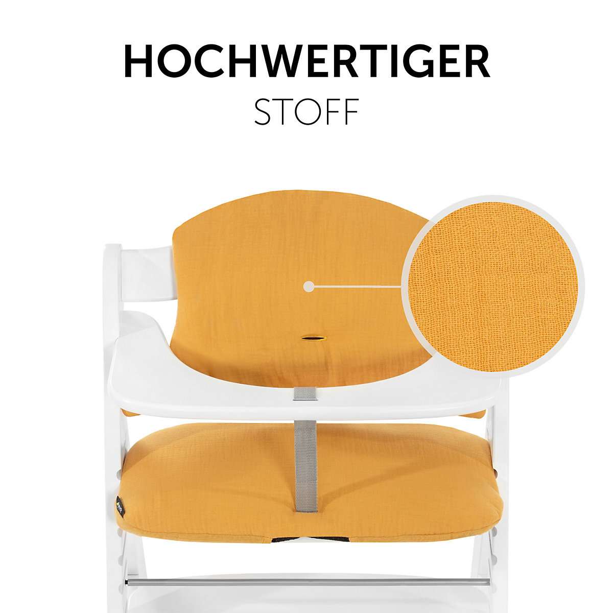 Sitzauflage Alpha Highchair Pad Select, Musselin Honey