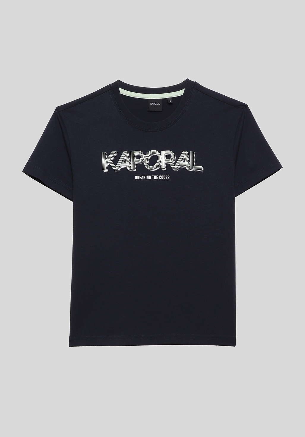 OWAN   T-shirt bleu Garçon 100% coton
