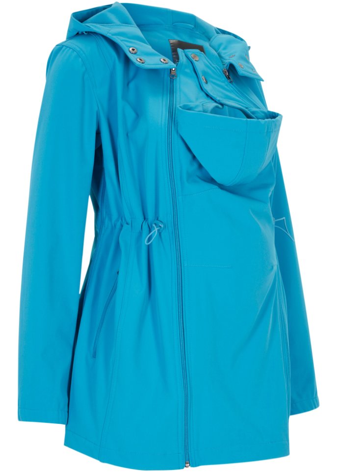Softshell-Tragejacke / Umstandsjacke, weitenregulierbar
