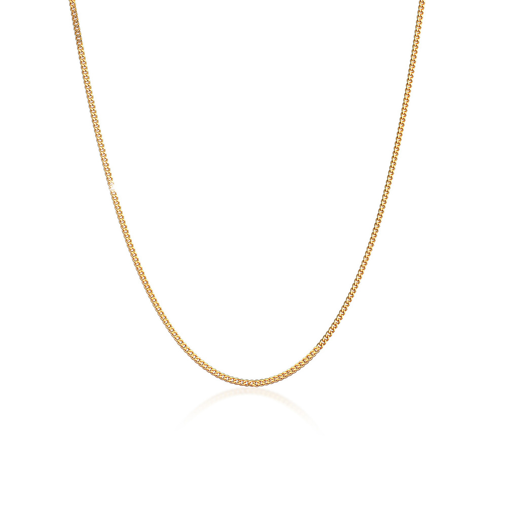 Elli PREMIUM Elli PREMIUM Collier Femmes Curb Chain Minimal Basic Trend Blogger en argent ster Bijoux