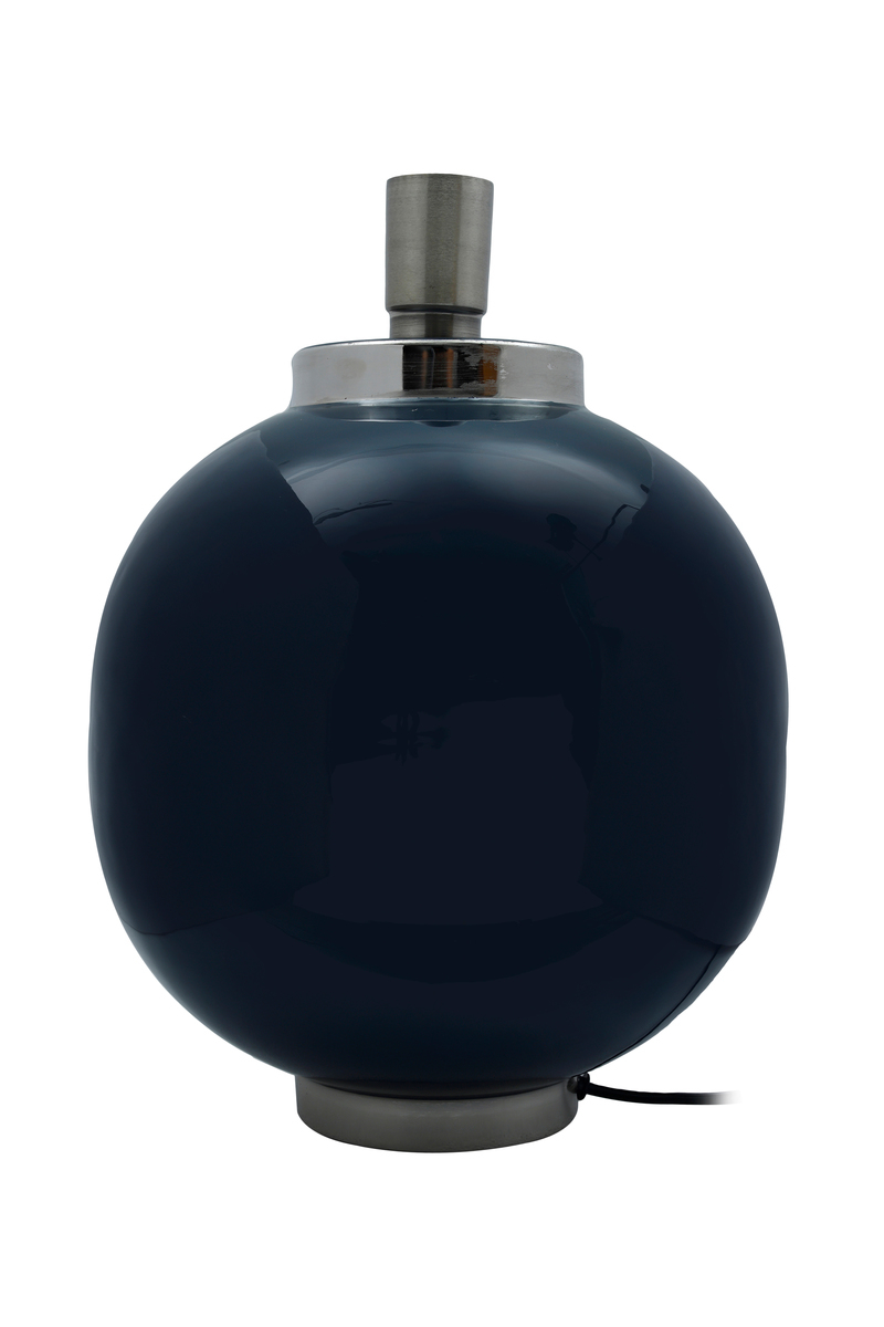 Kayoom Tischlampe Art Deco 125 Dunkelblau / Silber