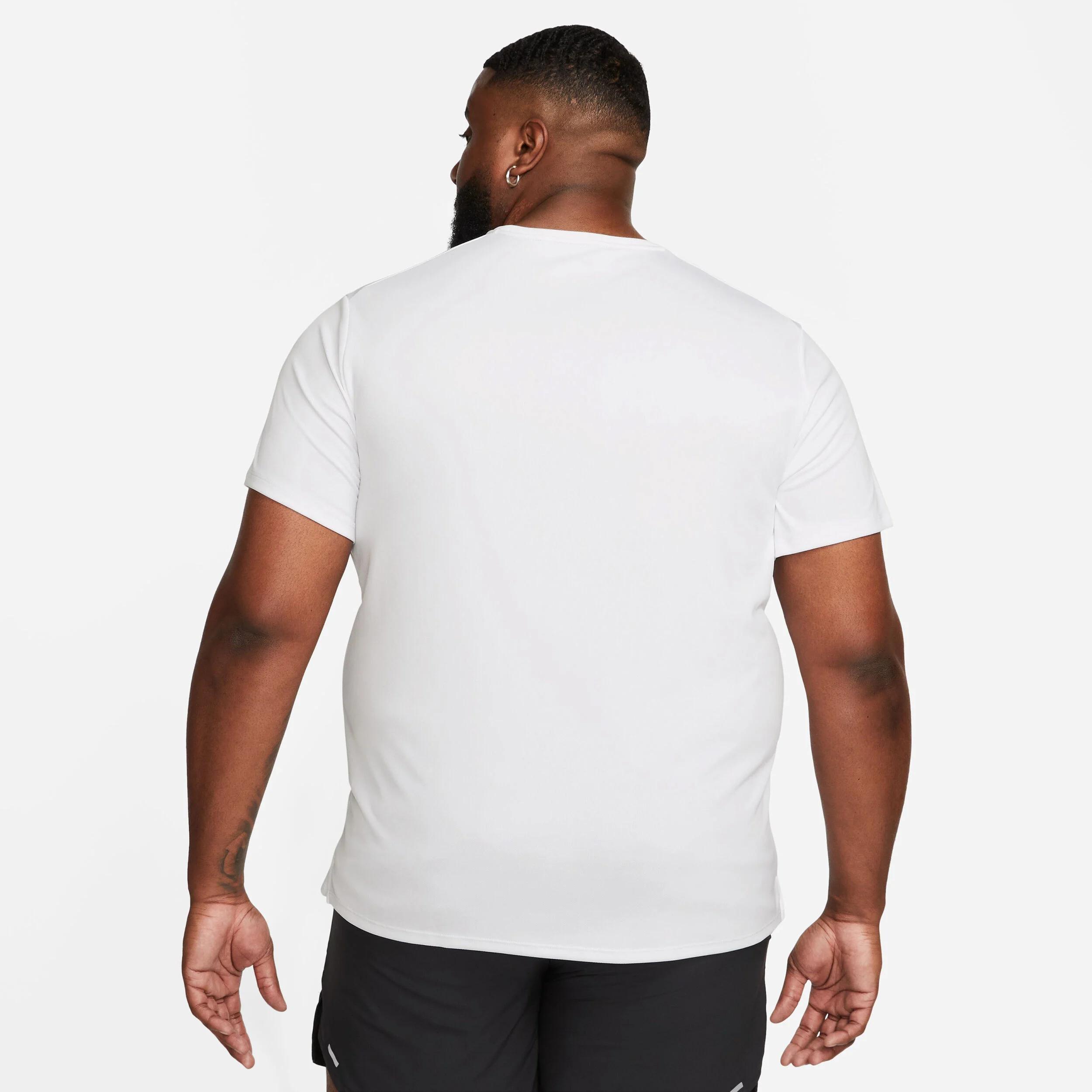 Dri-Fit Miler UV Laufshirt Herren - Weiß