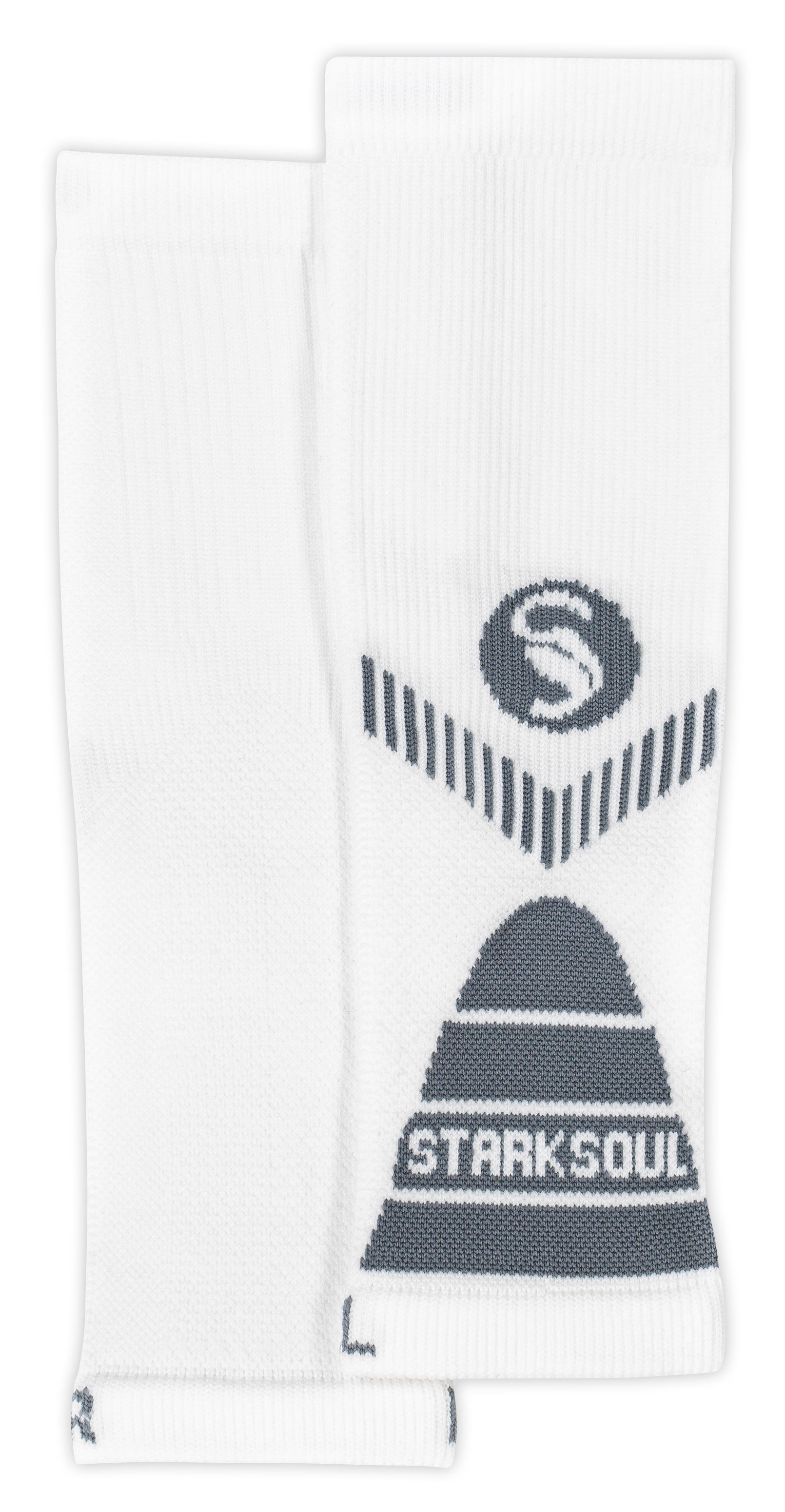Stark Soul® Laufsocken Sport Waden-Kompressionsstrümpfe ohne Fuß, für Damen und Herren 2 Paar
