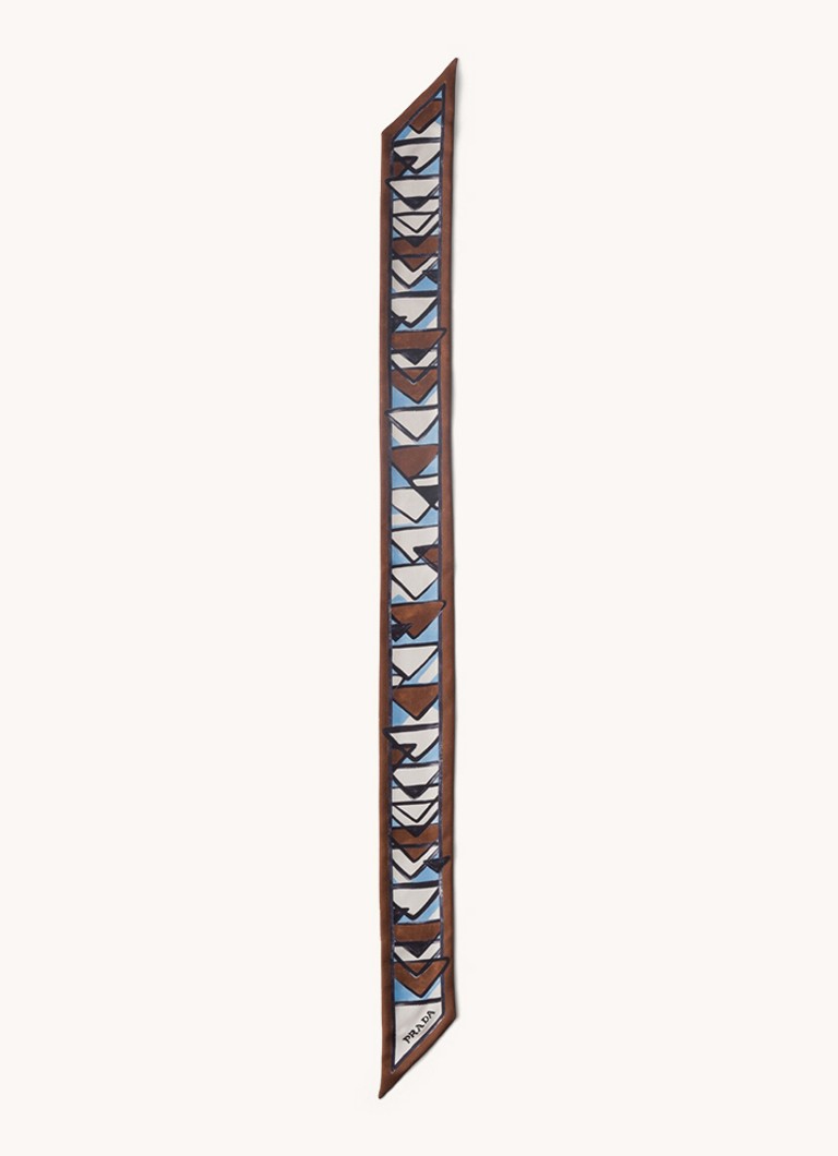Bufanda estampada Prada Re-Nylon, 85 x 6 cm