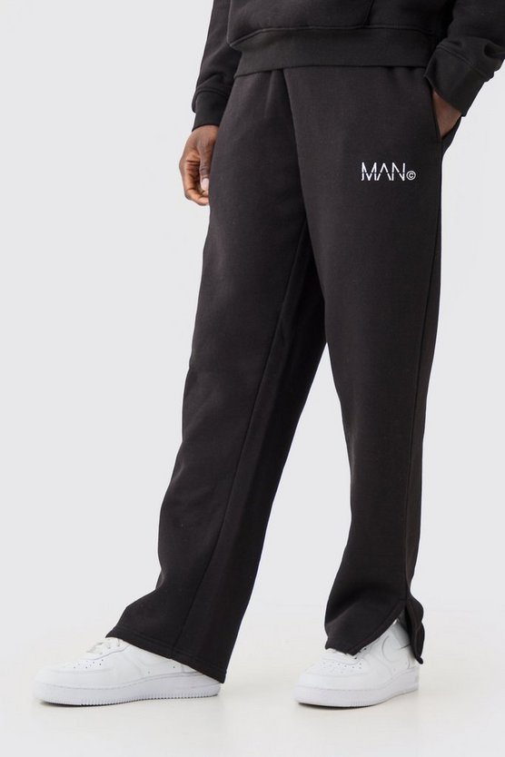 Man Jogginghose mit geteiltem Saum