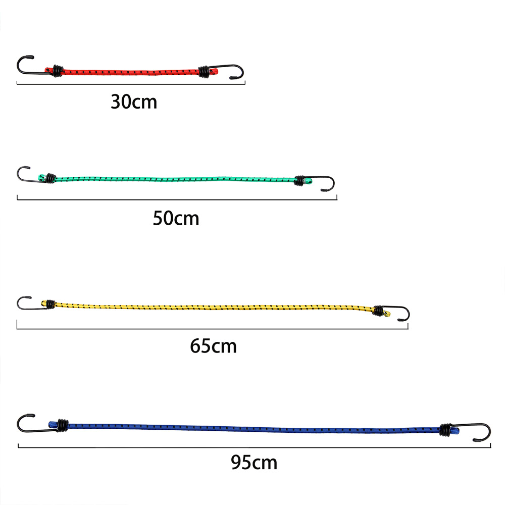 DEUBA Spanngummi Expander 12 tlg 95cm x 0,8cm blau gelb grün rot