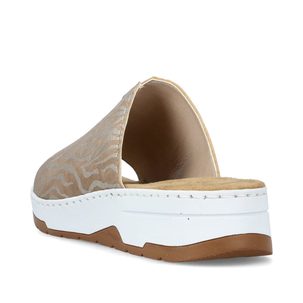 Rieker Damen Pantoletten braunbeige