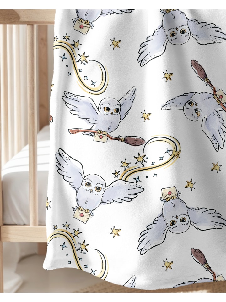 Harry Potter Kuscheldecke / 2-in-1 Set, Kissenbezug und Flauschdecke 