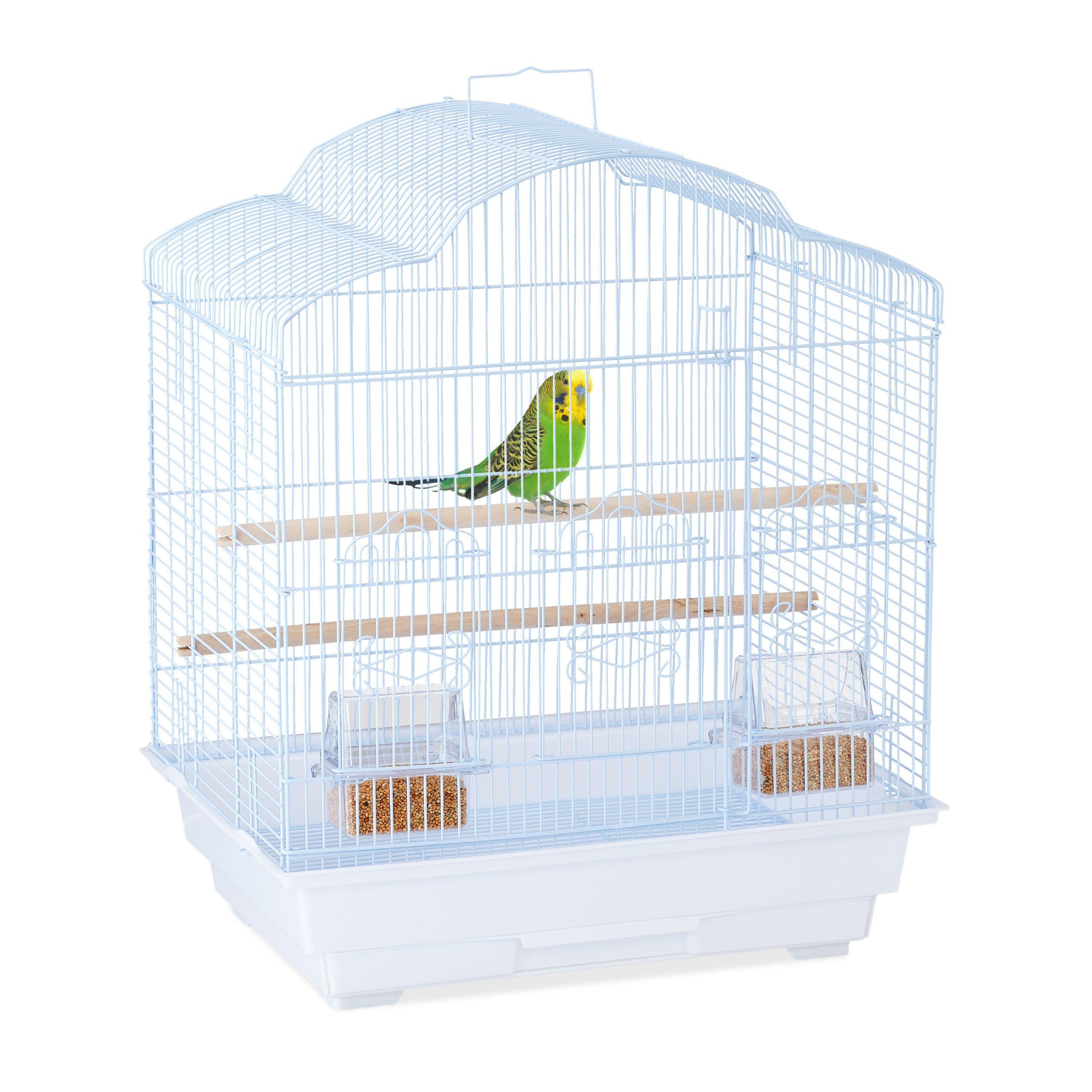 relaxdays Vogelkäfig Dekorativer Vogelkäfig