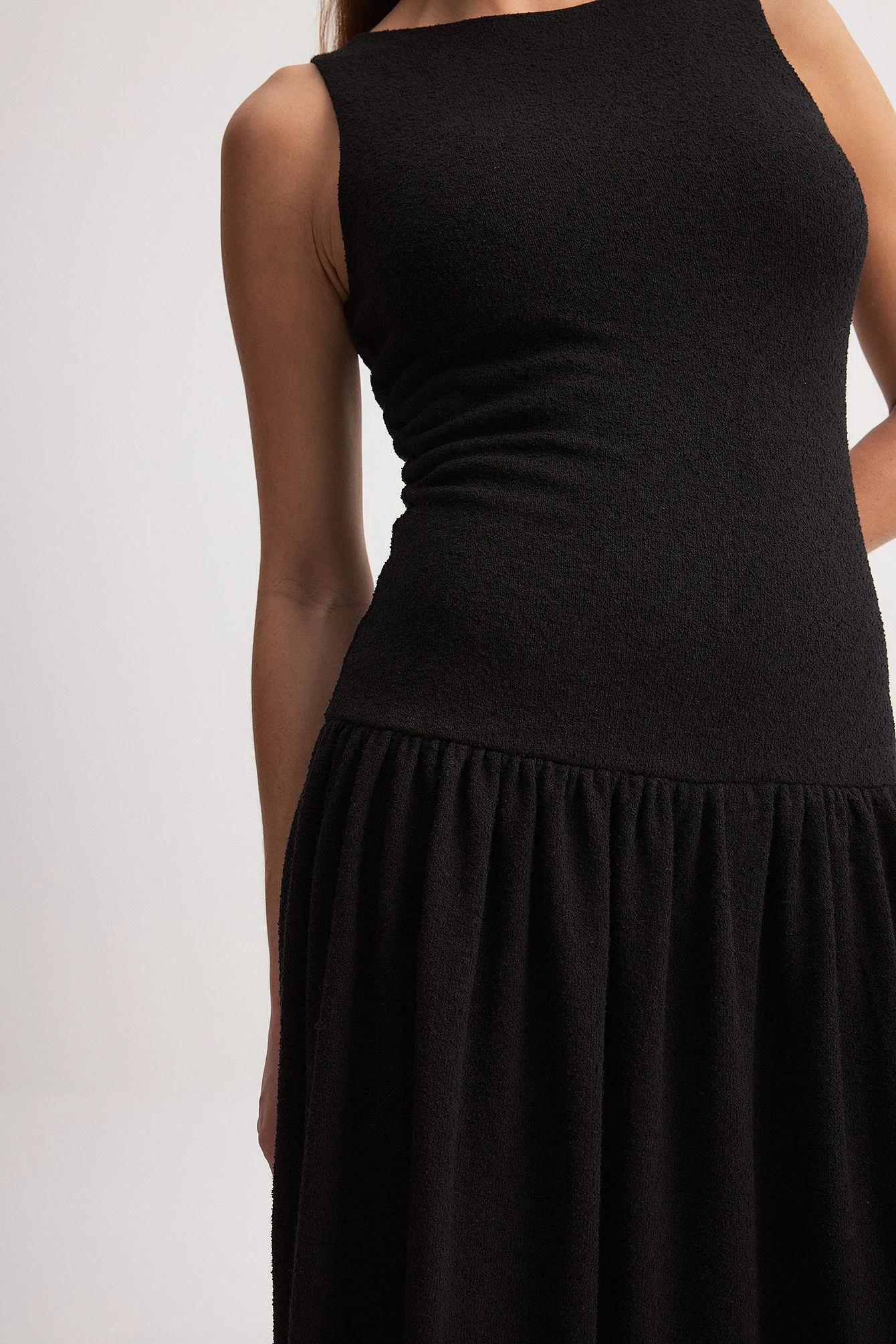 Weites, strukturiertes Kleid